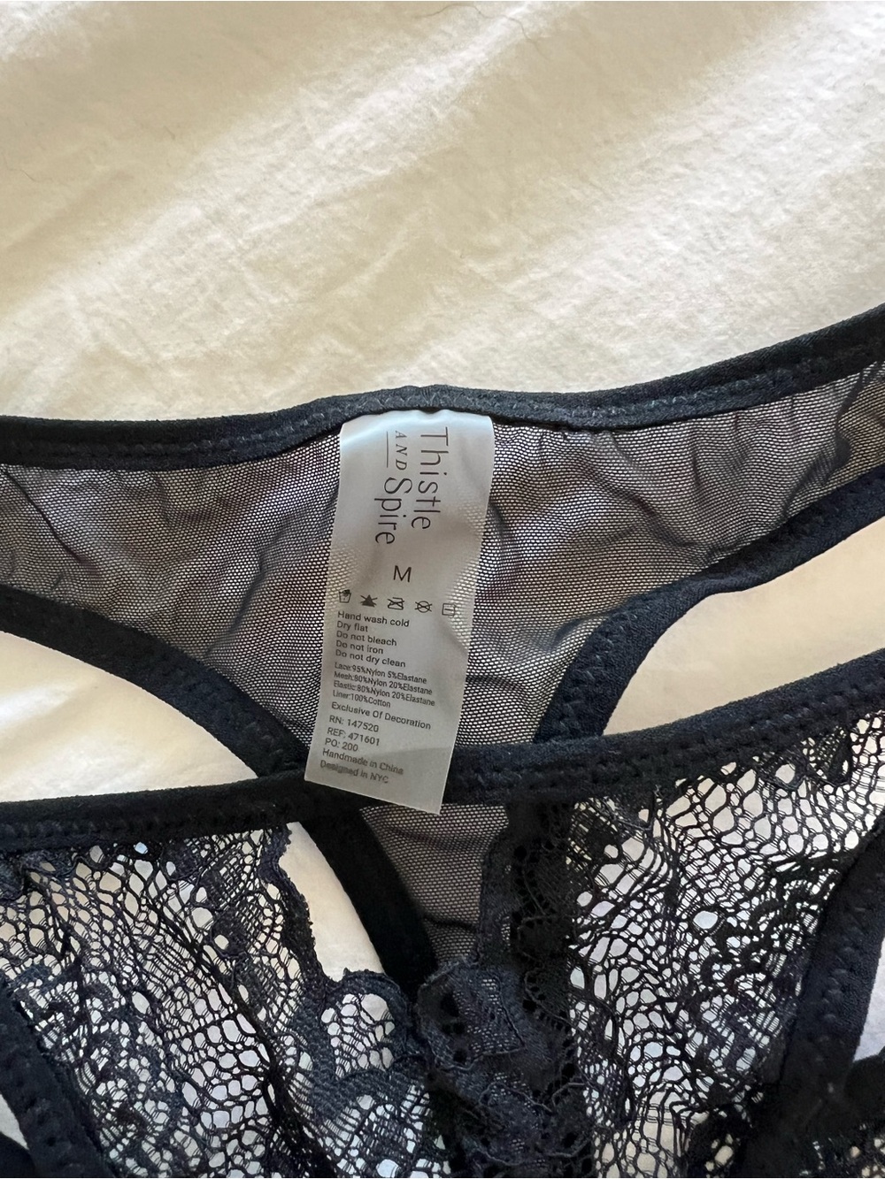 Thistle and Spire Kane Thong in Black - Picture 4 of 5